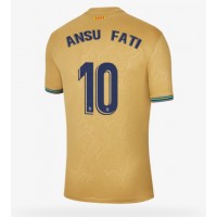 Barcelona Ansu Fati #10 Fotballklær Bortedrakt 2022-23 Kortermet